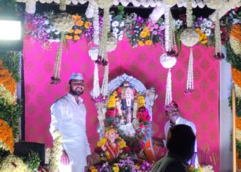 शिवगंगा खोऱ्यातील सात दिवसाच्या बाप्पांना मोठ्या जल्लोषात निरोप सुरुवातीला जल्लोष तर शेवटी निरोप देताना उदासी भक्त