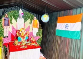 लोणी काळभोर येथील महात्मा फुले नगर परिसरातील जी.एम. ग्रुपचा गणपती सामजिक कार्यात ‘एक पाऊल पुढे’