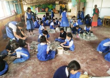 पाचगणीत शाडू मातीपासून गणेश मूर्ती कार्यशाळा संपन्न