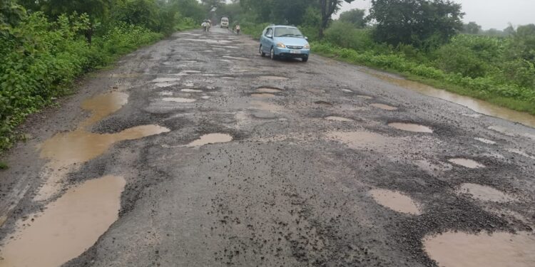 खड्डेच खड्डे चोहीकडे……मग रस्ता गेला कुणीकडे…?