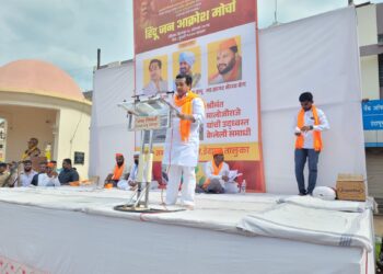 Indapur: आमदार नितेश राणे यांचा इंदापूरात हिंदू जनआक्रोश मोर्चा