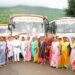 अध्यात्मिक यात्राः अडीच हजार माहिला आंबाबाई आणी बाळूमामाच्या चरणी लीन; किरण दगडे पाटील यांचा उपक्रम