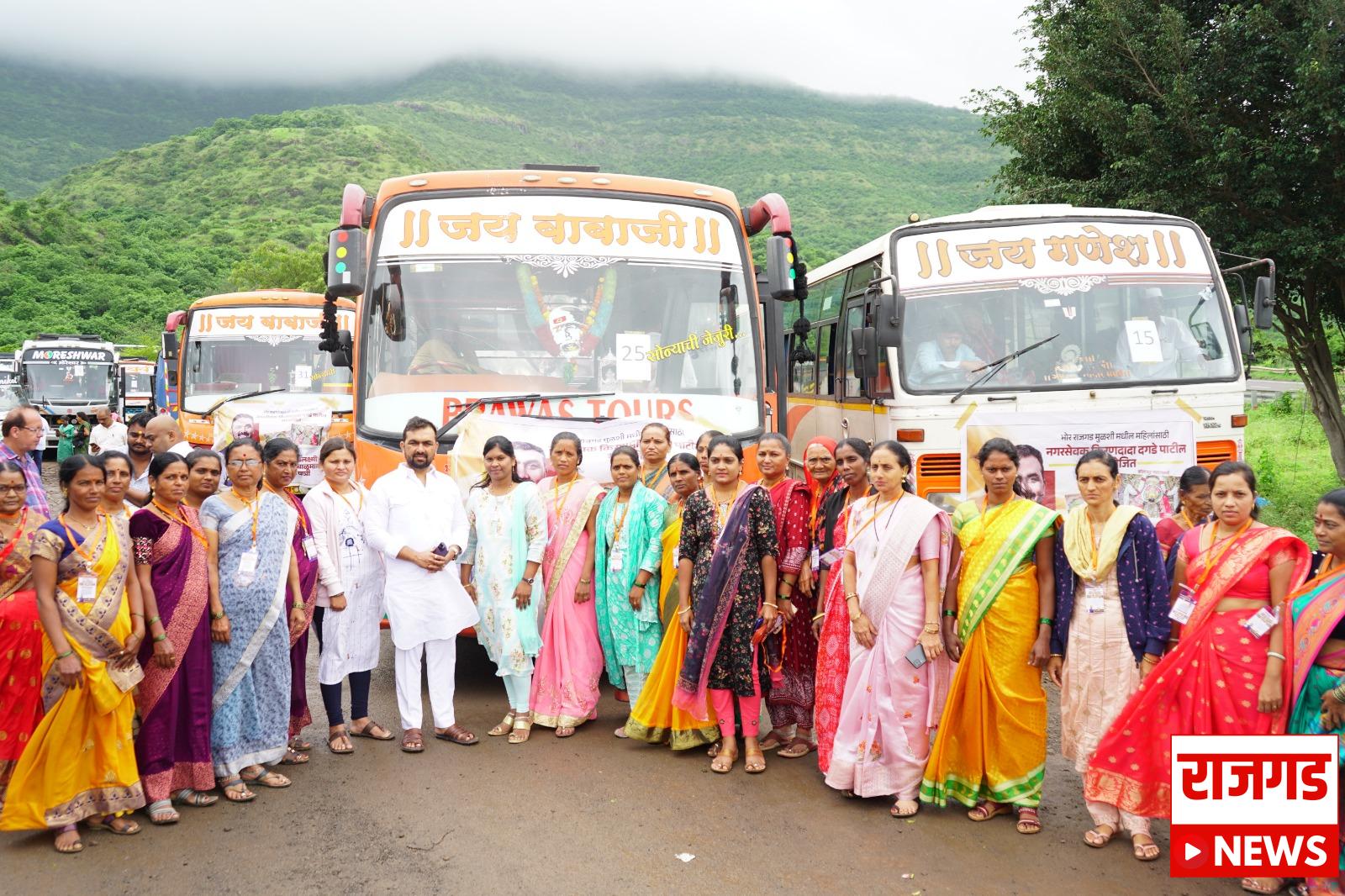 अध्यात्मिक यात्राः अडीच हजार माहिला आंबाबाई आणी बाळूमामाच्या चरणी लीन; किरण दगडे पाटील यांचा उपक्रम