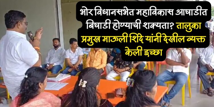 भोरचे राजकारण : भोर विधानसभेची जागा शिवसेना (उबाठा) ला सोडल्यास निश्चित भगवा फडकवु – ज्ञानेश्वर शिंदे
