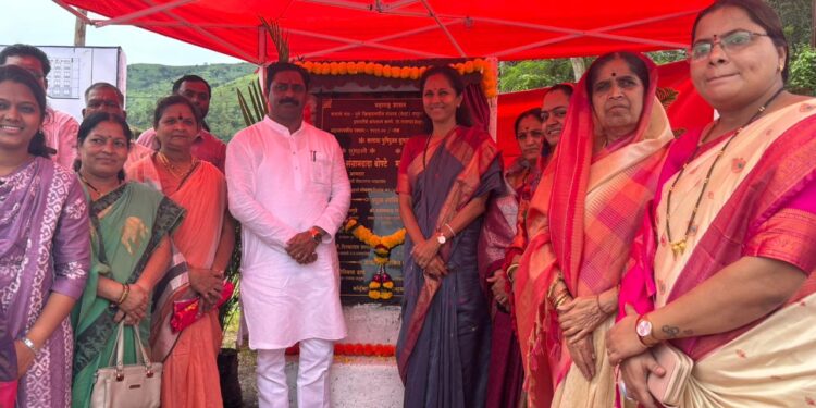 राजगडः तालुक्यातील २८ कोटींच्या विकासकामांचे भूमिपूजन; आ. संग्राम थोपटेंच्या पाठपुराव्यामुळे शक्य, खा. सुप्रिया सुळेंची विशेष उपस्थिती