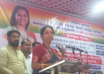 काँग्रेस पक्षाने विचारणा केली तर सांगू एकच वादा ‘भोरमध्ये संग्राम दादा’; भूमिपूजन कार्यक्रमात खा. सुप्रिया सुळे यांचे विधान