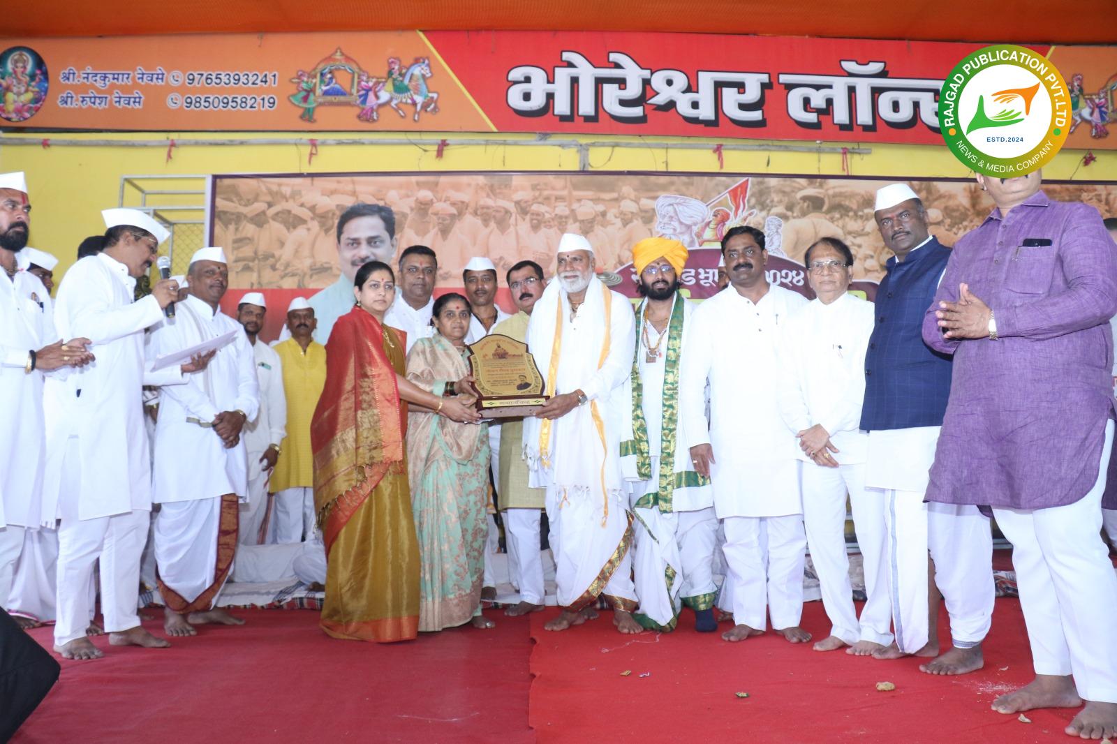 सन्मान: भव्य दिव्य वारकरी सन्मान सोहळ्यात ३५० वारकरी राजगड भूषण पुरस्काराने सन्मानित