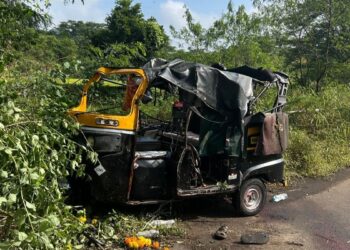 काळाचा घालाः राजणे गावच्या हद्दीत रिक्षाचा अपघात; मायलेकाचा जागीच मृत्यू, मुलगी गंभीर जखमी