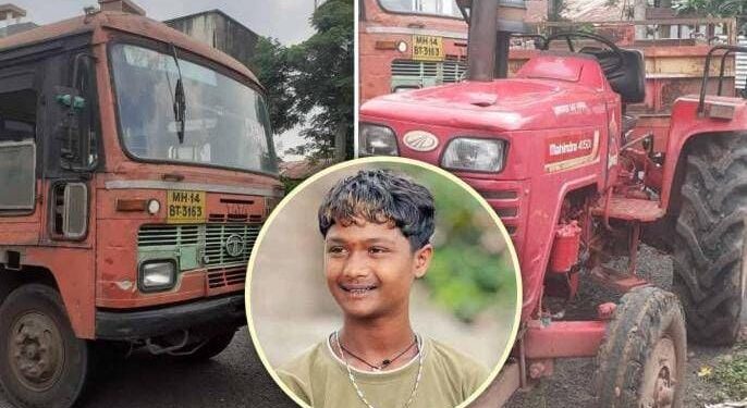 निराः काळाचा घाला; पायी जाणाऱ्या मुलाला एसटीनं उडवलं, पुणे-पंढरपूर महामार्गावरील घटना, घटनेत मुलाचा दुर्देवी मृत्यू