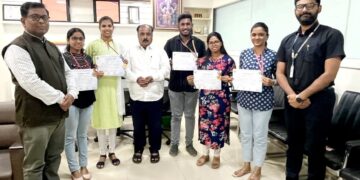 घवघवीत यश: नवसह्याद्री फार्मसी महाविद्यालयाचे विद्यार्थी आविष्कार स्पर्धेत चमकले