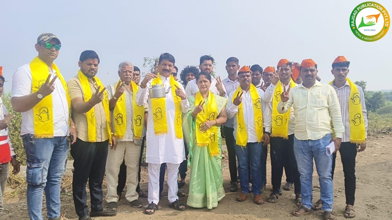 वाईः महाबळेश्वरात किटलीचा जोर वाढला; उपक्ष उमेदवार पुरुषोत्तम जाधव यांच्या गावभेट दौऱ्याला नागरिकांचा उस्फुर्त प्रतिसाद