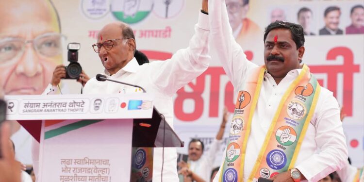 सांगता सभाः निष्ठा, फसवणूक ‘हे’ शब्द;……संग्राम थोपटे यांनी अजित पवार यांच्यावर उठवली टीकेची झोड,…मग भोरचा विकास झाला नाही असं का म्हणताः थोपटेंचा सवाल