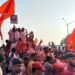 पुरंदरः सासवडमध्ये विजय शिवतारे यांची ‘विजयीरॅली’; मोठ्या संख्येने कार्यकर्त्यांचा सहभाग