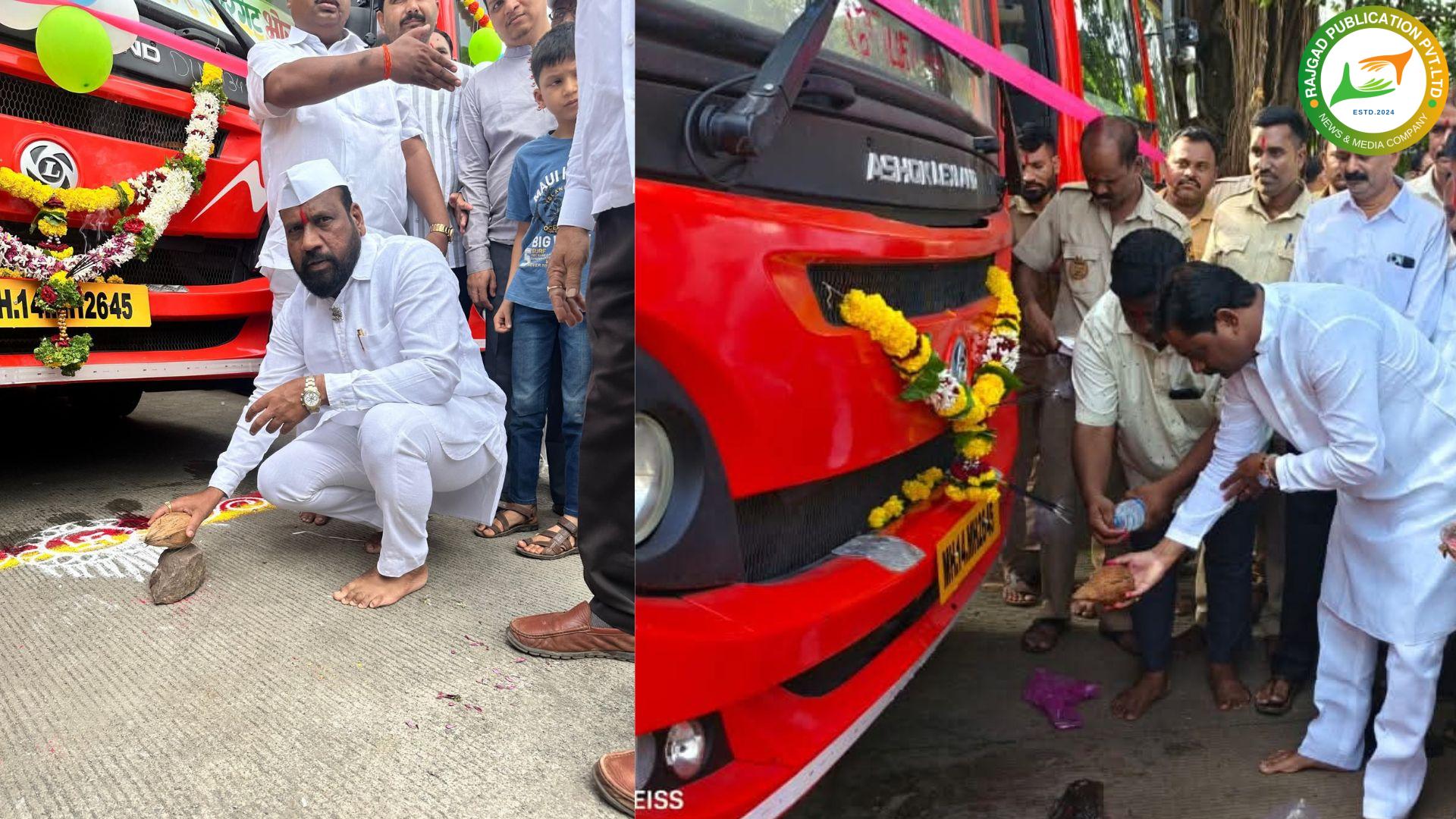 भोरमध्ये एसटी बस लोकार्पण सोहळ्यावेळी भाजप व राष्ट्रवादीत श्रेयवादाचा कलगीतुरा