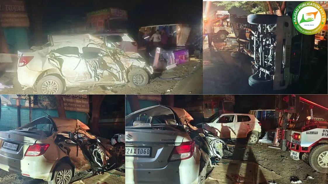 जेजुरीत भीषण अपघातात महिलेसह आठ जणांचा जागीच मृत्यू, भोर तालुक्यातील युवकाचाही समावेश