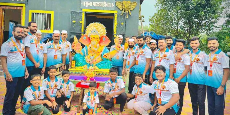 अंगसुळेतील काळेश्वरी सार्वजनिक गणेशोत्सव मंडळाचे रौप्यमहोत्सवी वर्ष