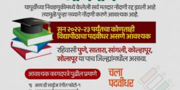 Bhor – भोरला पदवीधर आणि शिक्षक मतदार संघासाठी मतदार नोंदणीसाठी पदवीधरांना आवाहन