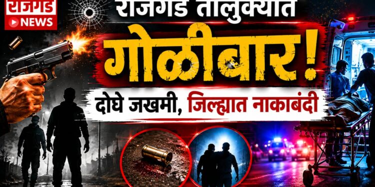 राजगड तालुक्यात मध्यरात्री गोळीबार; दोघे जखमी, जिल्ह्यात नाकाबंदी