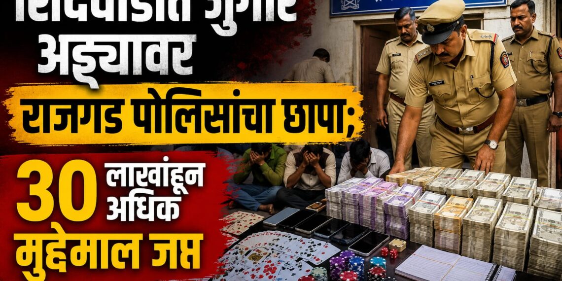 शिंदेवाडीत जुगार अड्ड्यावर राजगड पोलिसांचा छापा; ३० लाखांहून अधिक मुद्देमाल जप्त