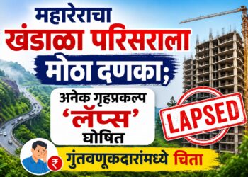 महारेराचा खंडाळा परिसराला मोठा दणका; अनेक गृहप्रकल्प ‘लॅप्स’ घोषित, गुंतवणूकदारांमध्ये चिंता