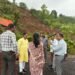 संकट कितीही मोठे असले तरी जनतेला एकटे सोडणार नाही; वेल्हे-वांगणी भागातील दरडग्रस्त परिसराची तानाजी बाप्पू मांगडे यांच्याकडून तात्काळ पाहणी